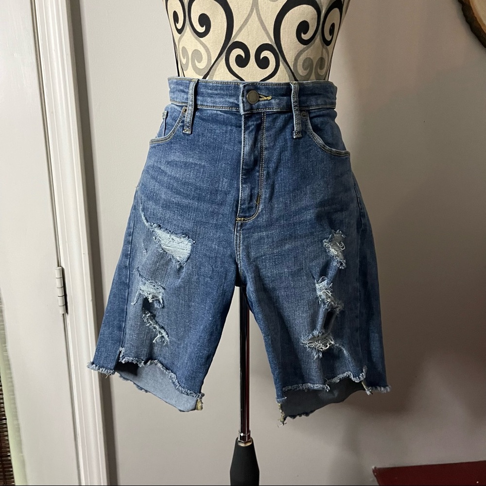 High Rise Bermuda Shorts